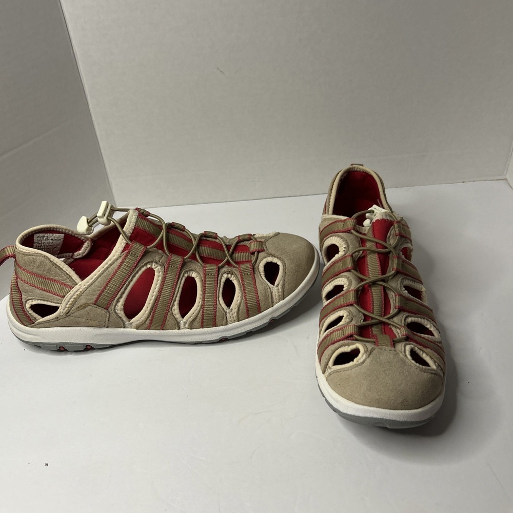 Duluth Trading Co. Womens Steel Creek Brown Suede Hiking Sandals Size 10 M
